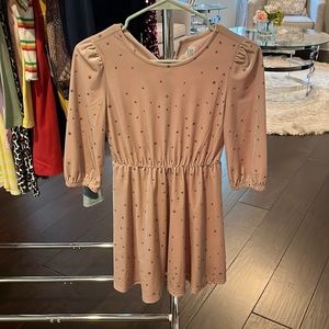 Velour GapKids, pink dress with silver stars size M. NWOT.